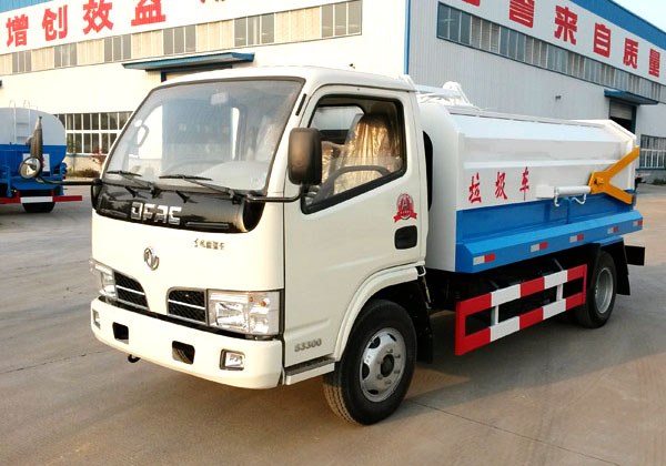 東風(fēng)5方側(cè)裝掛桶式垃圾車(國(guó)五)