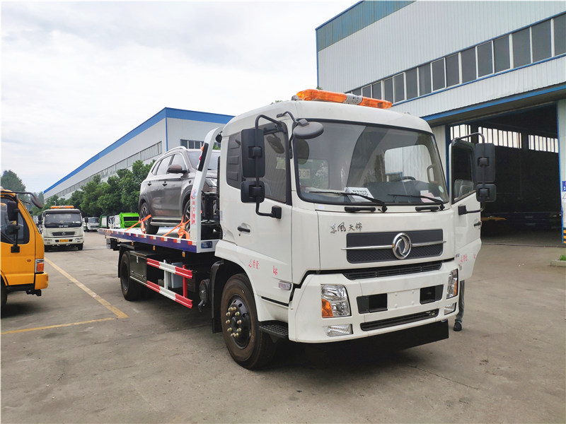 東風天錦一拖二平板清障車 東風天錦一拖二平板清障車