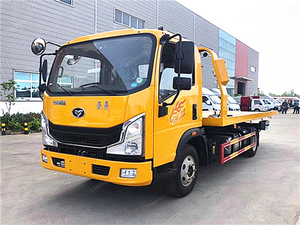 重汽豪曼一拖二藍牌清障車