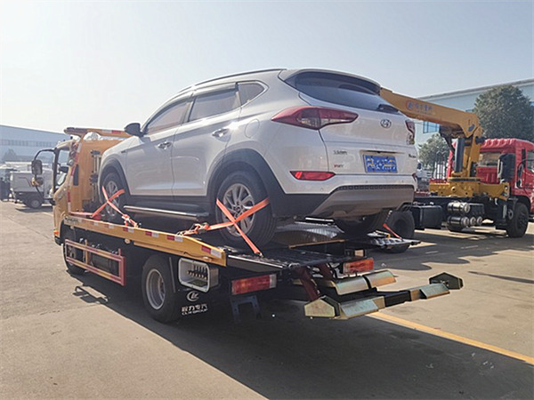 解放J6F國六藍牌一拖二清障車