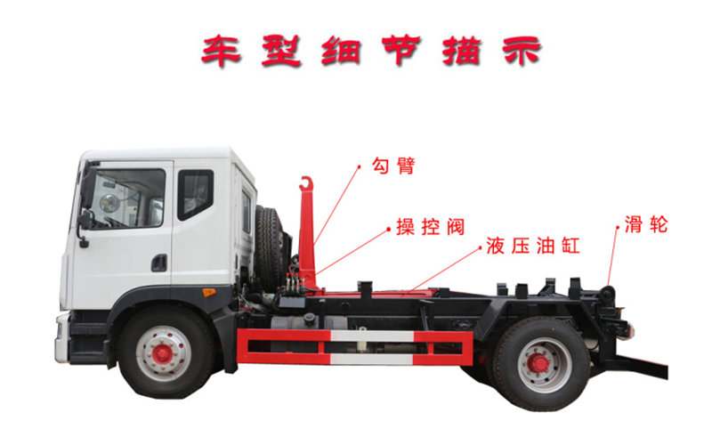 車廂可卸式垃圾車結構圖